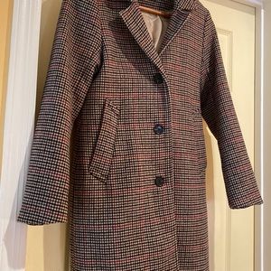 Abercrombie & Fitch Plaid Dad Coat US XSP (Excellent Used Condition)